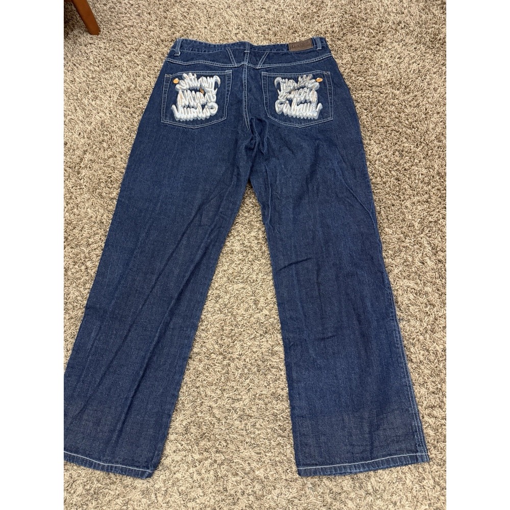 Vintage Y2K Marithe Francois Girbaud Jeans Mens Baggy Skater Spell Out Sz 38x32